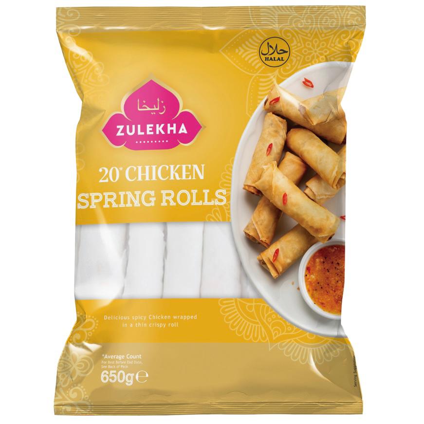 Zulekha - 20 Chicken Spring Rolls